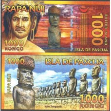 Ilha de Páscoa 1.000 Rongo Set/2011 Polímero FE