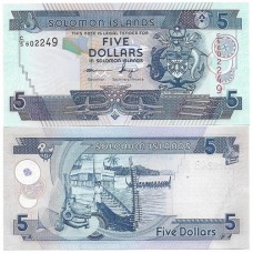 Ilhas Salomão Solomon 5 Dollars 2011 P-26a3 FE