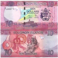 Ilhas Salomão Solomon 10 Dollars 2017 P-33a1 FE 