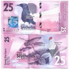 Ilhas Seychelles 25 Rupees 2016 FE P-48a Ilhas Seychelles 25 Rupees 2016 FE P-48a
