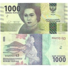 Indonésia 1.000 Rupiah 2016 P-154a FE