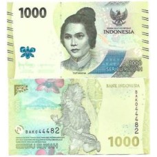 Indonésia 1.000 Rupiah 2022 P-162 Fe
