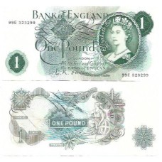 Inglaterra 1 Pound 1960/61 SFE/FE P-374a1 Rainha