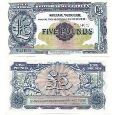 Inglaterra Great Britain 5 Pounds 1950 P-M23 FE