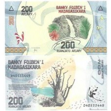 Madagascar 200 Ariary 2017 P-98a Fe