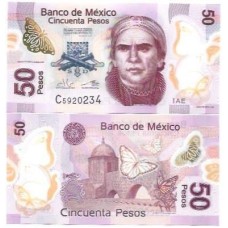 México 50 Pesos 2019 P-123Ak FE Polím