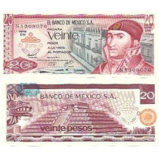 México 20 Pesos 1977 FE P-64d4