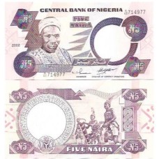 Nigéria 5 Naira 2002 FE P-24g2 Nigéria 5 Naira 2002 FE P-24g2