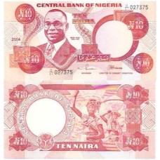 Nigéria 10 Naira 2004 FE P-25g.2 Nigéria 10 Naira 2004 FE P-25g.2