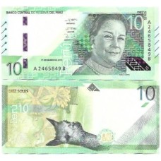 Peru 10 Soles 2019 FE P-196a Peru 10 Soles 2019 FE P-196a