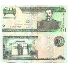 Rep Dominicana 10 Pesos Oro 2003 FE P-168c