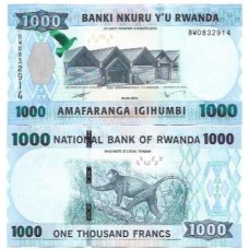 Ruanda 1.000 Francs 2015 FE P-39a