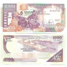 Somalia 1.000 Shillings 1996 FE P-37bE1 (E007)