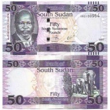 Sudão Sul South Sudan 50 Pounds 2017 P-14c FE