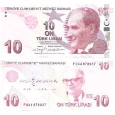 Turquia 10 Lira 2022 FE P-223f Turquia 10 Lira 2022 FE P-223f