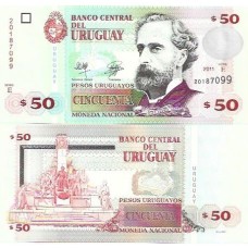 Uruguai 50 Pesos 2011 FE P-87b Uruguai 50 Pesos 2011 FE P-87b