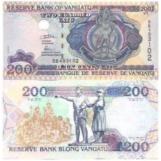 Vanuatu 200 Vatu 1995 P-8b Fe