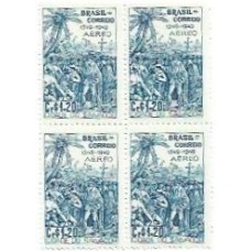 1S - SA A-0072 Aéreo Qdr 4º Cent Salvador/BA 1949 Mint