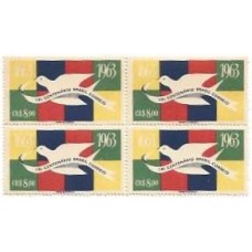 1S - SC C-0484 Qdr Tric Correios 1963 Mint