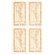 1S - SC C-0490 Qdr 15º Aniviversário Carta OEA 1963 Mint