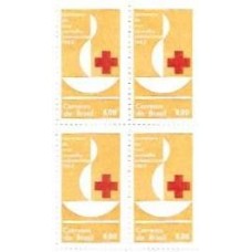 1S - SC C-0493 Qdr Cent Cruz Vermelha Int 1963 Mint