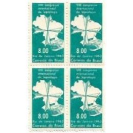 1S - SC C-0498 Qdr 8º Congr Int Hanseniase/RJ 1963 Mint