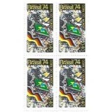 1S - SC C-0853 Qdr Copa Mundo Futebol,Alemanha 1974 Mint