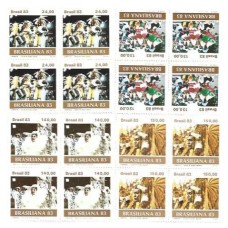 1S - SC C-1305/08 Série Qdr Carnaval Brasileiro 1983 Mint