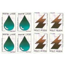 1S - SC C-1579/80 Série Qdr Racionalização de Energia 1988 Mint