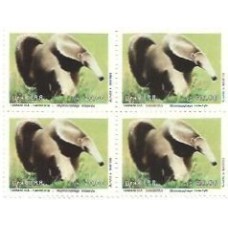 1S - SC C-1591 Qdr Preservação Fauna Br, Tamanduá 1988 Mint