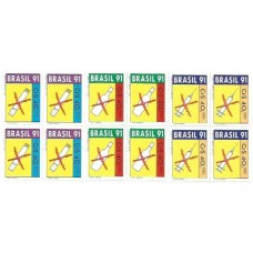 1S - SC C-1730/32 Série Qdr Combate às Drogas 1991 Mint