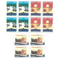1S - SC C-1820/22 Série Qdr Literatura Br, Dia Livro 1992 Mint