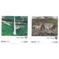1S - SC C-3315/16 Série Rel Brasil/Quênia 2013 Mint