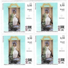 1S - SC C-3795 Qdr Museu Arte Bahia 100 Anos, Mercosul  2018 Mint