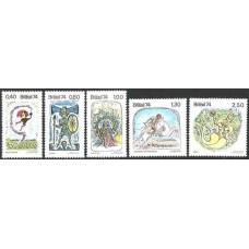 1S - SC C-0829/833 Série Divulg Lendas Populares Br 1974 Mint